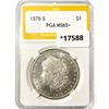 Image 1 : 1878-S Morgan Silver Dollar PGA MS65+
