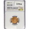 Image 1 : 1899 Indian Head Cent NGC MS64 RB