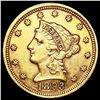 Image 1 : 1893 $2.50 Gold Quarter Eagle UNCIRCULATED