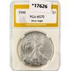 Image 1 : 1999 American Silver Eagle PGA MS70