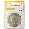 Image 1 : 1898 Morgan Silver Dollar PGA MS63 DMPL