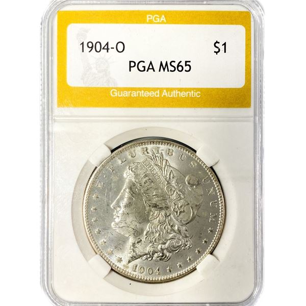 1904-O Morgan Silver Dollar PGA MS65