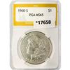 Image 1 : 1900-S Morgan Silver Dollar PGA MS65