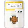 Image 1 : 1881 Indian Head Cent PGA MS64 RED
