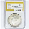 Image 1 : 1893 Morgan Silver Dollar PGA MS60