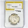 Image 1 : 1949-S Franklin Half Dollar PGA MS65