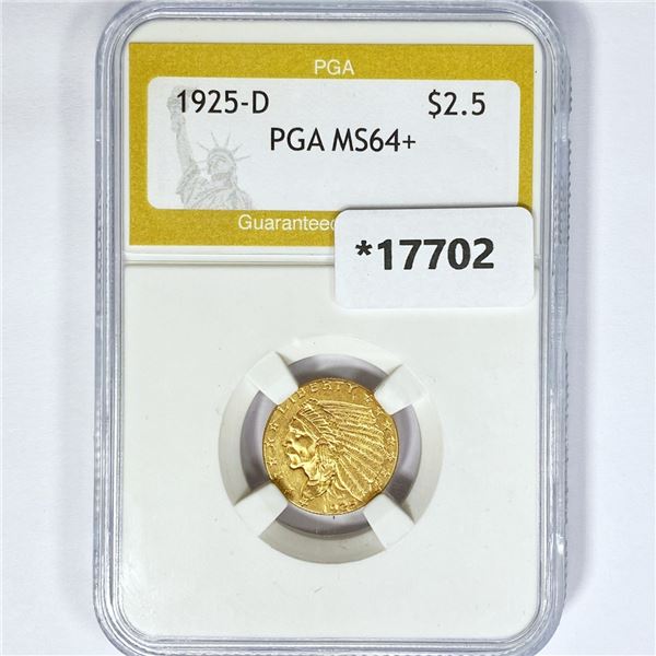 1925-D $2.50 Gold Quarter Eagle PGA MS64+