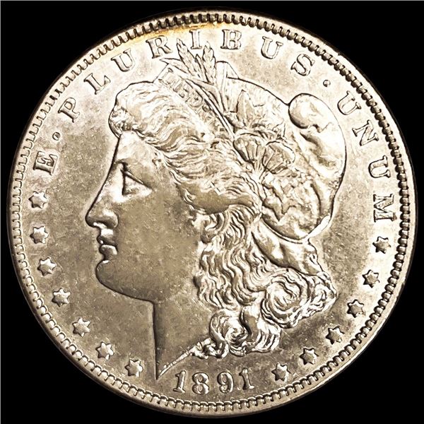 1891-CC Morgan Silver Dollar NEARLY UNCIRCULATED