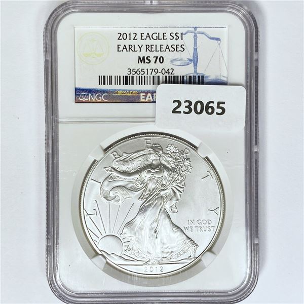 2012 American Silver Eagle NGC MS70