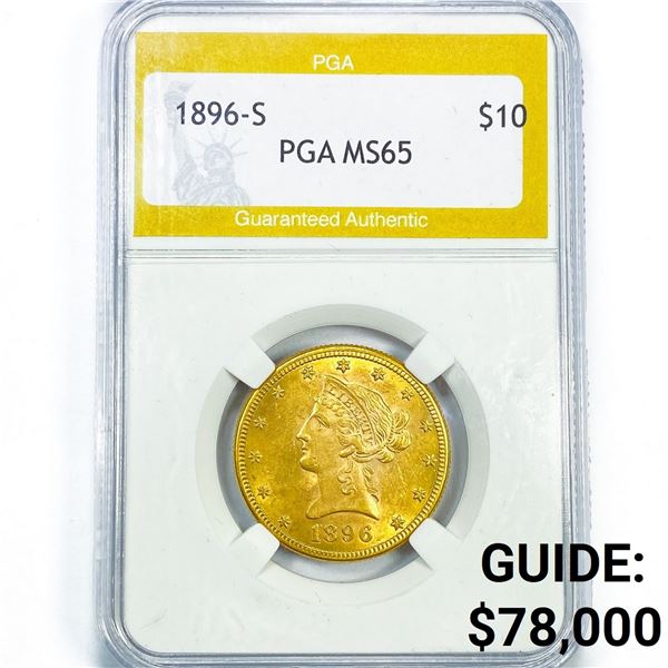1896-S $10 Gold Eagle PGA MS65