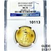 Image 1 : 2013 $25 1/2oz American Gold Eagle NGC MS70