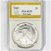 Image 1 : 1987 American Silver Eagle PGA MS70