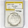 Image 1 : 1878 7/8TF Morgan Silver Dollar PGA MS62 Strong