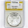 Image 1 : 1997 American Silver Eagle PGA MS70