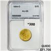 Image 1 : 1854-O $3 Gold Piece NNC AU55