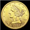 Image 1 : 1882-S $5 Gold Half Eagle UNCIRCULATED