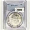 Image 1 : 1887 Morgan Silver Dollar PCGS MS64