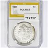 Image 1 : 1899 Morgan Silver Dollar PGA MS63