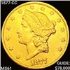 Image 1 : 1877-CC $20 Gold Double Eagle UNCIRCULATED