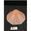 Image 1 : Vintage Pink Glass Ceiling Fixture - 11" No Damage