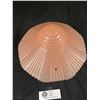 Image 2 : Vintage Pink Glass Ceiling Fixture - 11" No Damage