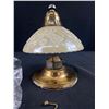 Image 2 : Vintage 7" Milk Glass Ceiling Fixture w/Brass Hardware