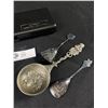 Image 2 : Electronic Digital Caliper & Detailed Pewter Spoons