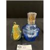 Image 1 : Vintage Blown Glass Pear Paperweight/Décor & Pretty Lampe Berger, Made In France