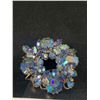 Image 2 : Vintage Blue Borealis Rhinestone Brooch