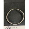 Image 2 : .925 Sterling Silver w/Stone Bangle, 1 Stone Missing