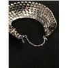 Image 2 : Large Rhinestone Cuff Bracelet with Safety Chain