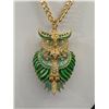 Image 2 : Enamel & Rhinestone Owl Pendant Necklace