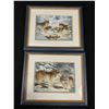 Image 2 : Lot Of 4 Framed Wolf Pictures