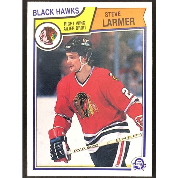1983-84 O-PEE-CHEE Steve Larmer (RC)