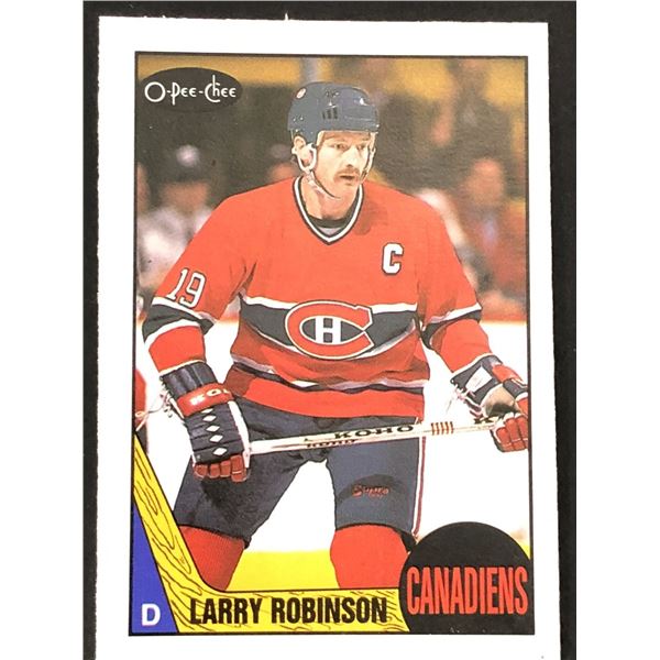 1987-88 O-PEE-CHEE Larry Robinson (HOF)