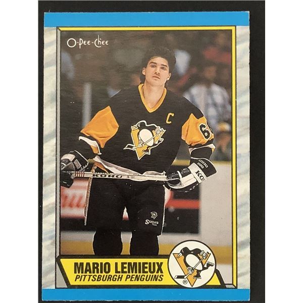 1989-90 O-PEE-CHEE Mario Lemieux (HOF)
