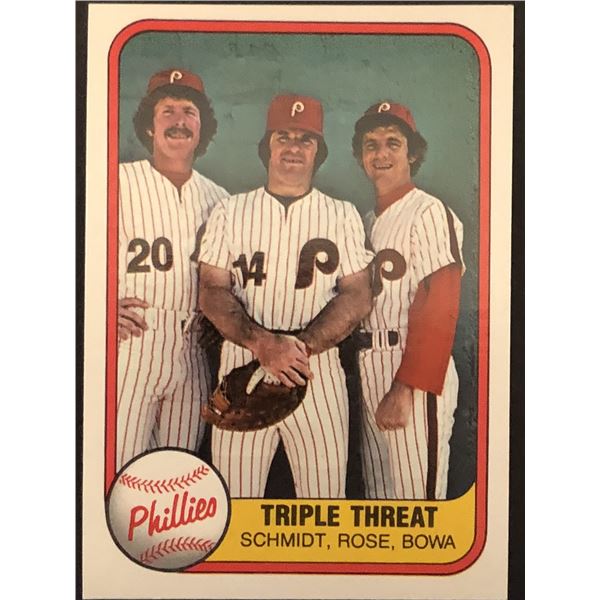 1981 FLEER Mike Schmidt (HOF) & Pete Rose SP