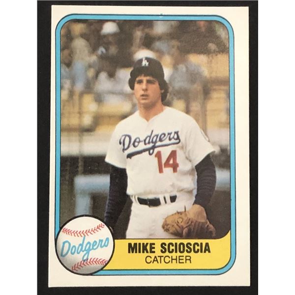 1981 FLEER Mike Scioscia (RC)