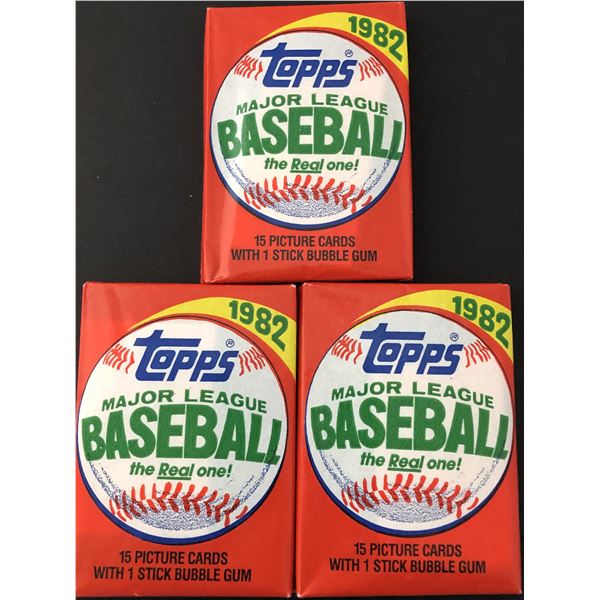1982 TOPPS Baseball wax packs (3 packs)