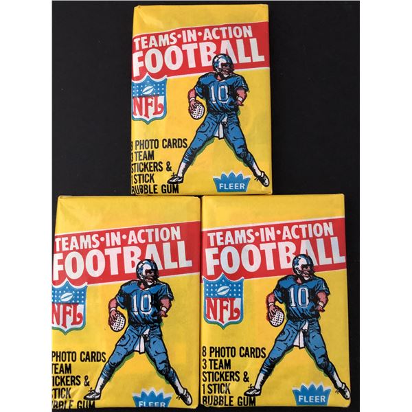 1981 FLEER NFL wax packs (3)
