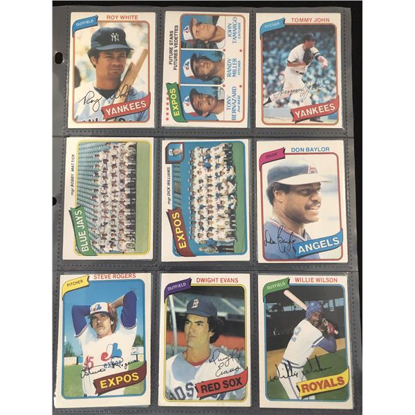 1980 O-PEE-CHEE Baseball collection - over 200 assorted cards