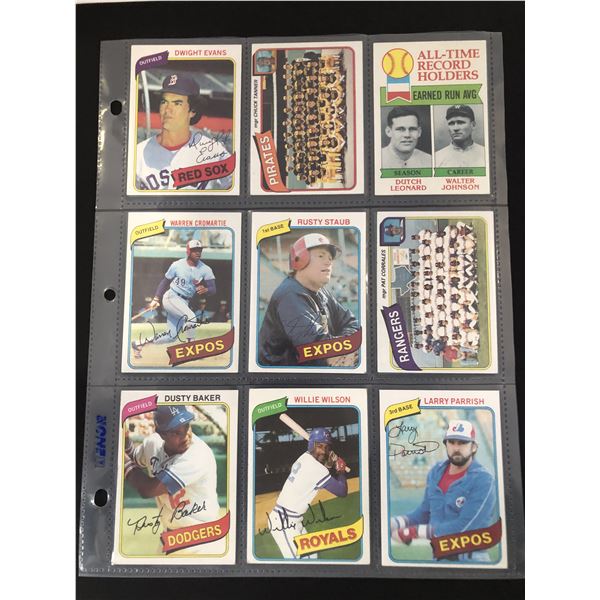 1980 TOPPS Baseball collection - over 200 assorted cards