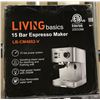 Image 2 : LIVING Basics 15 Bar Espresso Maker (store return)