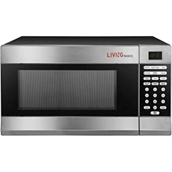 LVING Basics 1 1 Cu Ft Stainless Stee Microwave store Return lving-basics-1-1-cu-ft-stainless-stee-microwave-store-return