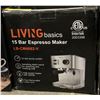 Image 2 : LIVING Basics  15 Bar espresso maker (store return)