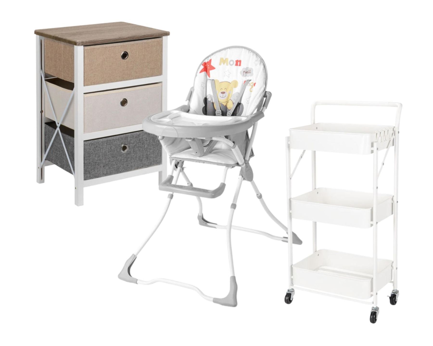 Group of misc. items - includes LIVING Basics commode/four drawers ...