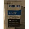 Image 2 : Group of 2 items - PrimeCables ajustable TV tray table w/ Philips E Line 24" LCD monitor (store retu