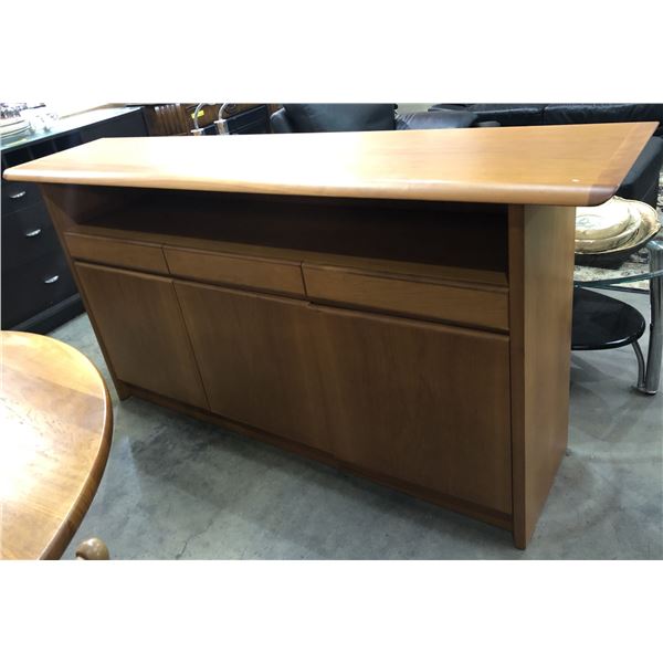 Nordic Furniture Canadian Made solid Teak Side board (Approx. 75in W