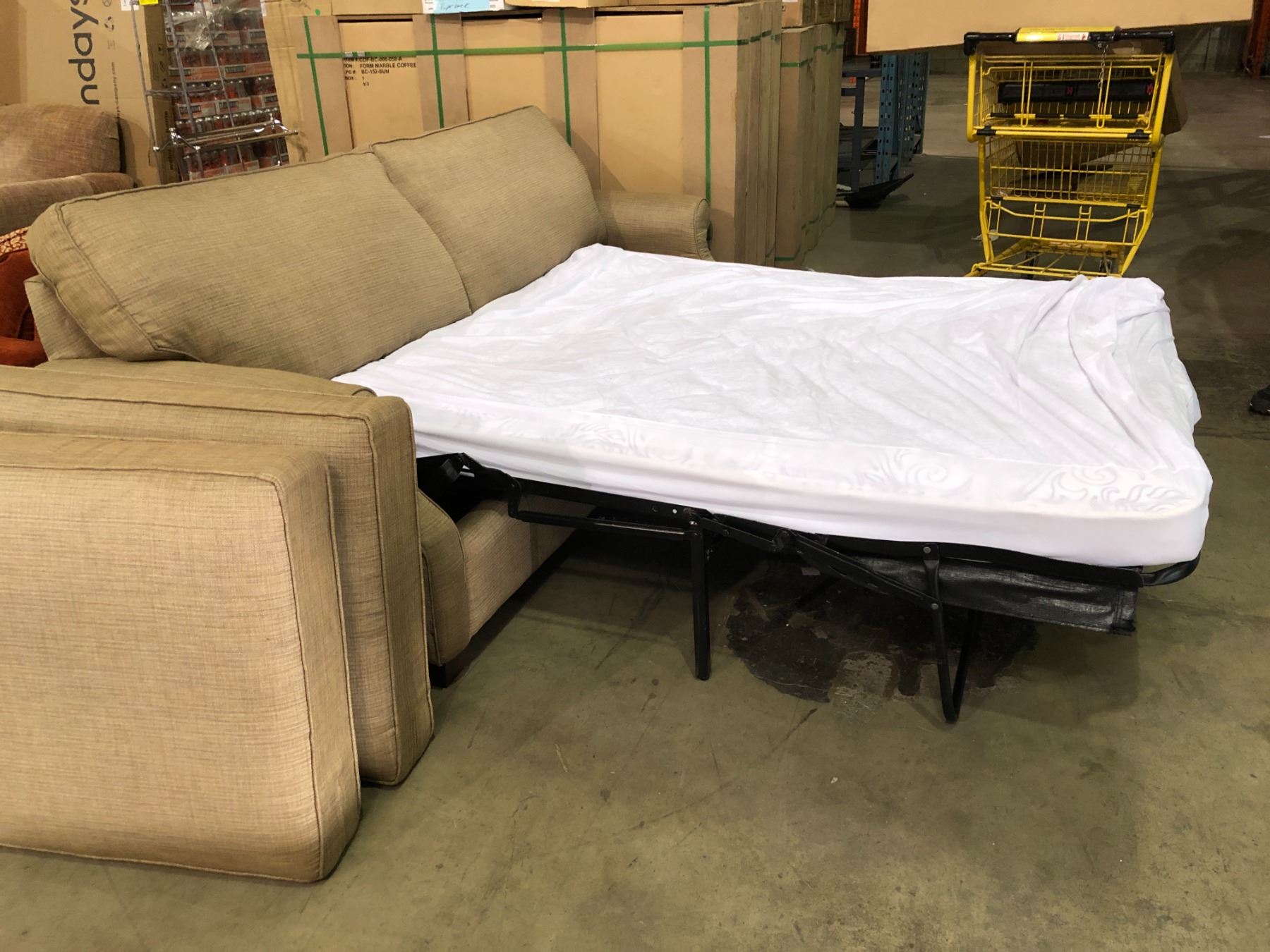 Queen Size Hide a bed Sofa (Approximately 84in wide) from estate