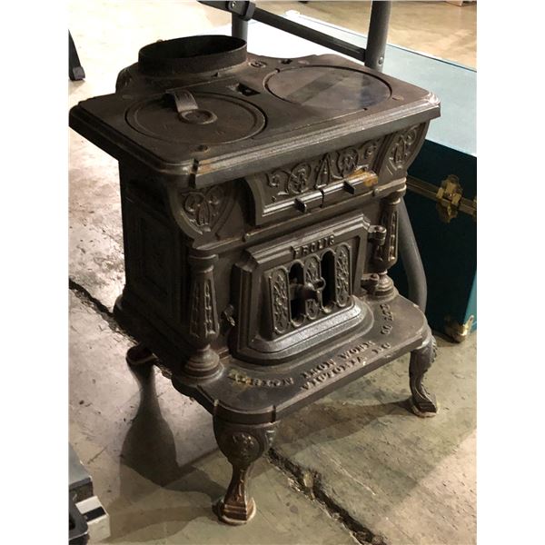 Antique iron wood stove made in Victoria B.C.